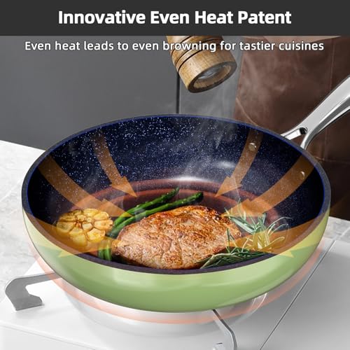 Image of Nuwave Lux 13pc Forged Lightweight Cookware Set PFAS Free, Healthy G10 Duralon Ceramic Coating, Ultra Non-Stick, Stay-Cool Handles, Works on All Cooktops & Induction Ready
