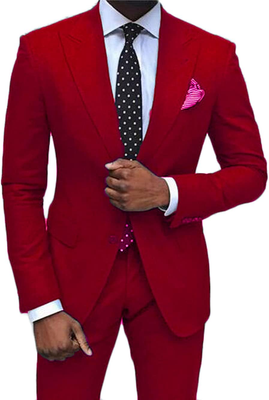 Mannen Business Formele 2 Stuks Smoking Pak Blazer Jas Broek Set