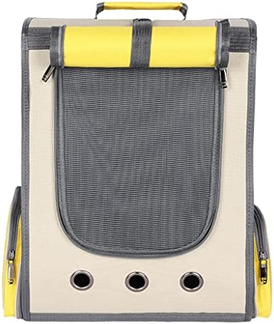 ＫＬＫＣＭＳ Pet Backpack Carrier, Foldable Pet Bag for Small Dogs and Cats, Portable Breathable Folding Pet Carrier with Inner Safety Strap for Puppy Travel Hiking, Yellow Roller Blind