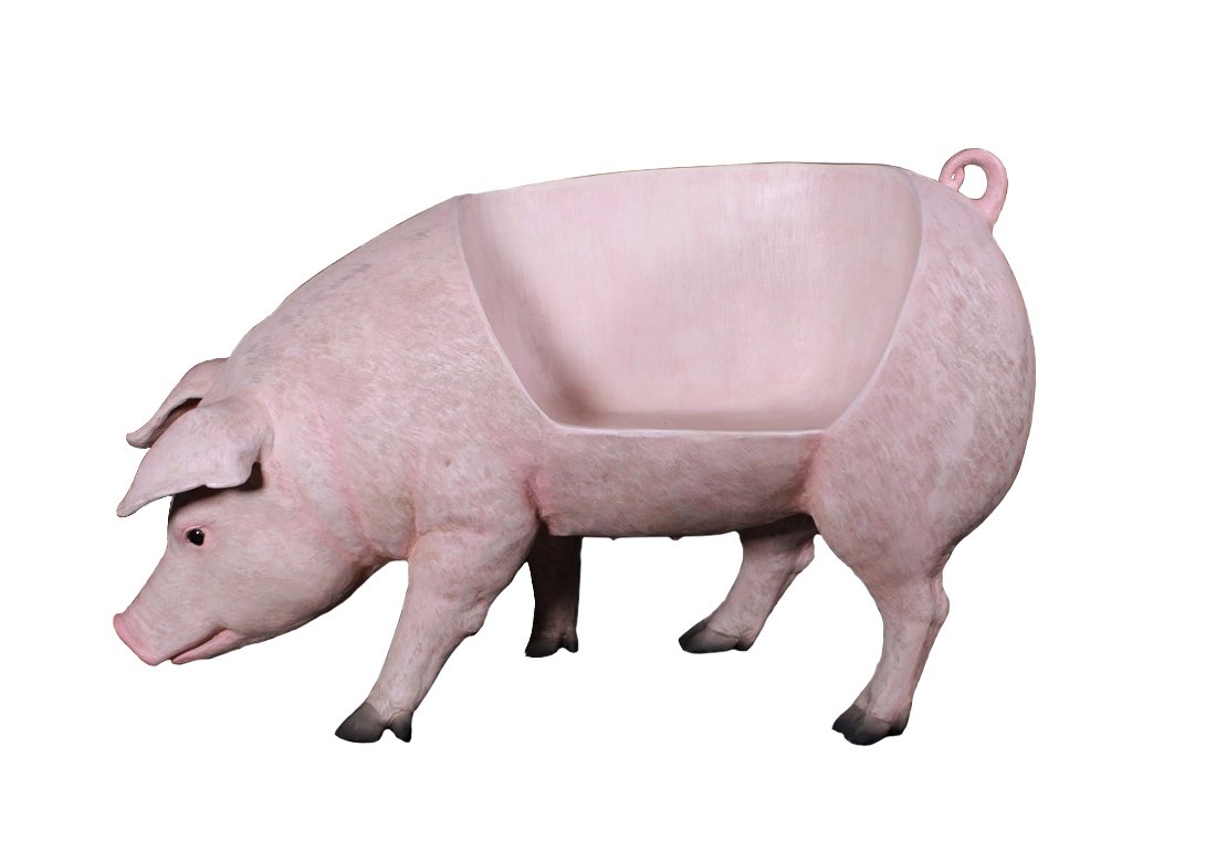 Queens of Christmas WL-PIG-CHAIR Pig Chair : Amazon.sg: Home