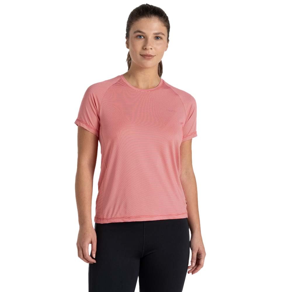 Craghoppers Women's Pink Ellie Short Sleeved T-Shirt Size: 14