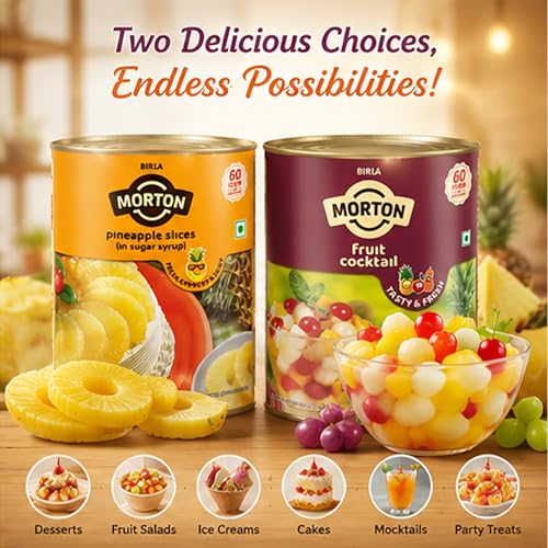 Image of Birla Morton Fruit Cocktail 850 Gm & Pineapple Slices 850 Gm Pack of 2