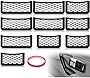 10 Pcs 2 Sizes Car Pocket Phone Nets, Universal Seat Side Back Car Storage Net Bag with Double Sided Tape Mesh Phone Holder Organizer Automotive Net Interior Accessories Stick on for Purse Phone Bag
