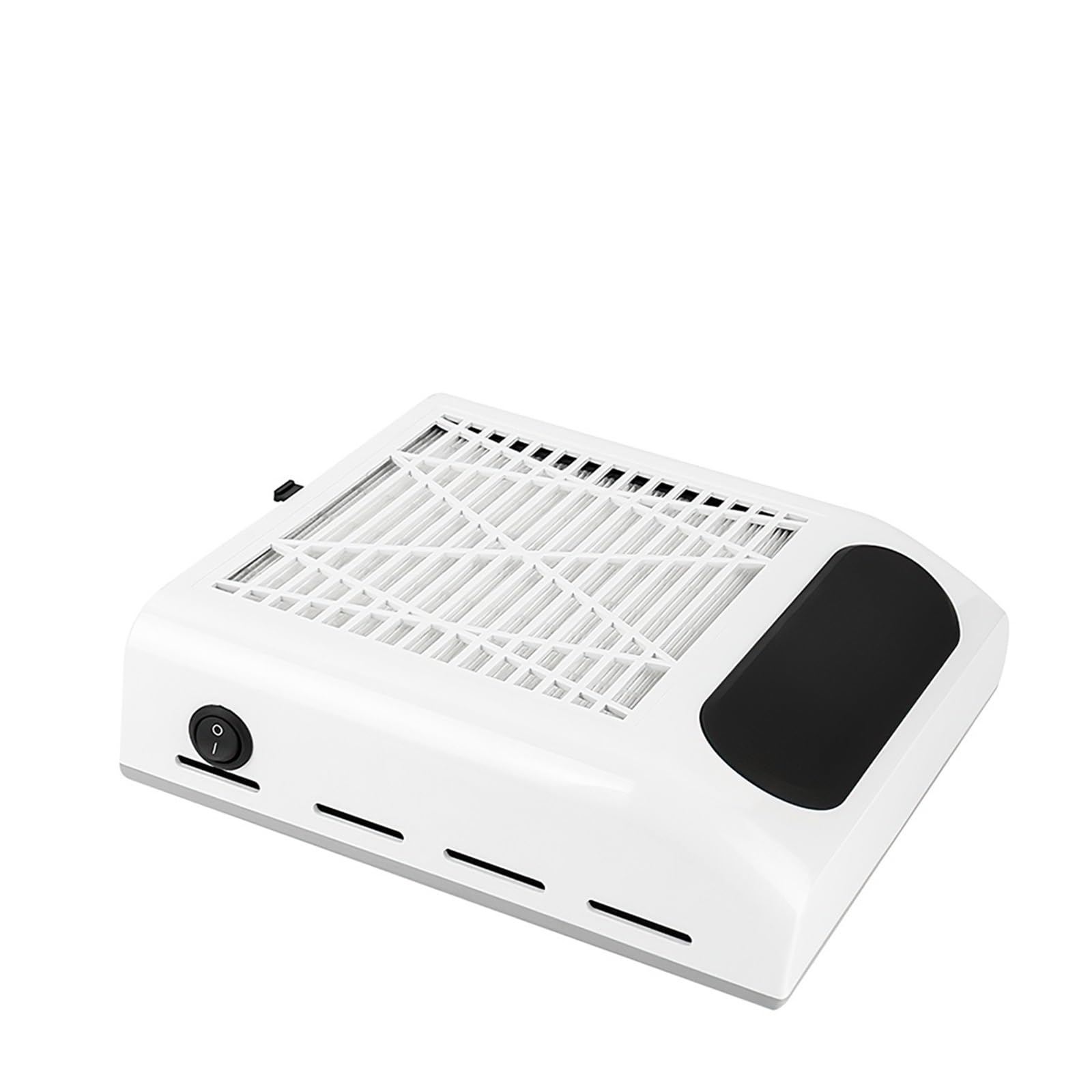 MRKU Aspirateur à poussière pour Ponceuse à Ongles, Filtre Lavable, Aspiration silencieuse, Ventilateur Puissant 80 W avec équipement de manucure Amovible
