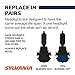 SYLVANIA - 9012 SilverStar - High Performance Halogen Headlight Bulb, High Beam, Low Beam and Fog Replacement Bulb, Brighter Downroad with Whiter Light (Contains 2 Bulbs)