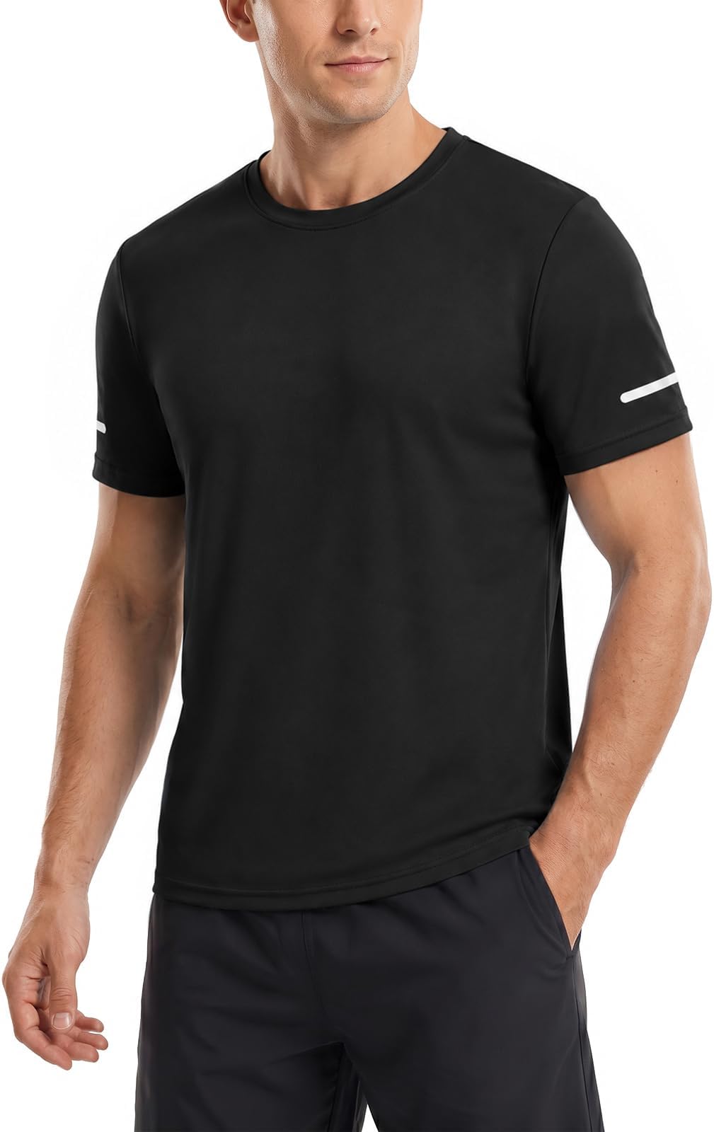 1/3 Pack Men's T Shirt UPF50+ Sun Protection Rash Guard Quick Dry Swim T-Shirts Surfing Workout Athletic Tops