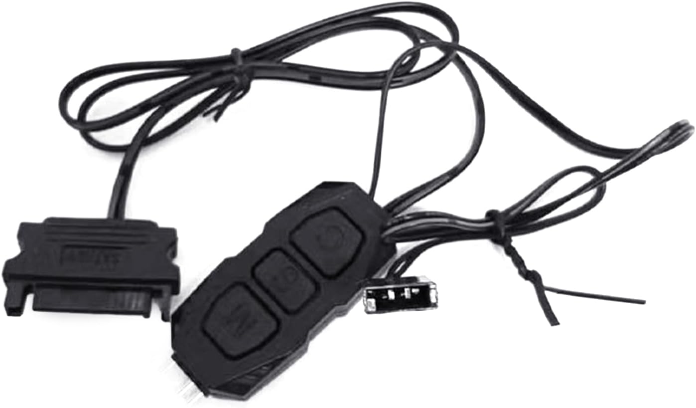 Yuly 5V 3Pin ARGB Connector Remote Control Light Controller LED Remote Control Light Strip Remote Controller PC Accessory Power Supply