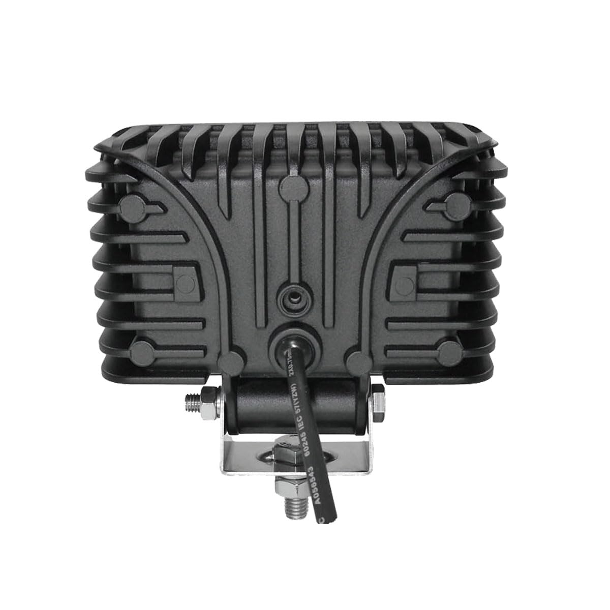 LED Tractor Truck Work Lights, 4x6 Inch Wide Flood Beam Auxiliary Headlight, 6000K Cool-White 12V/24V DC, Rectangular Aluminum Housing, Fits John Deere Offroad Excavator Trailer, 1 Pack