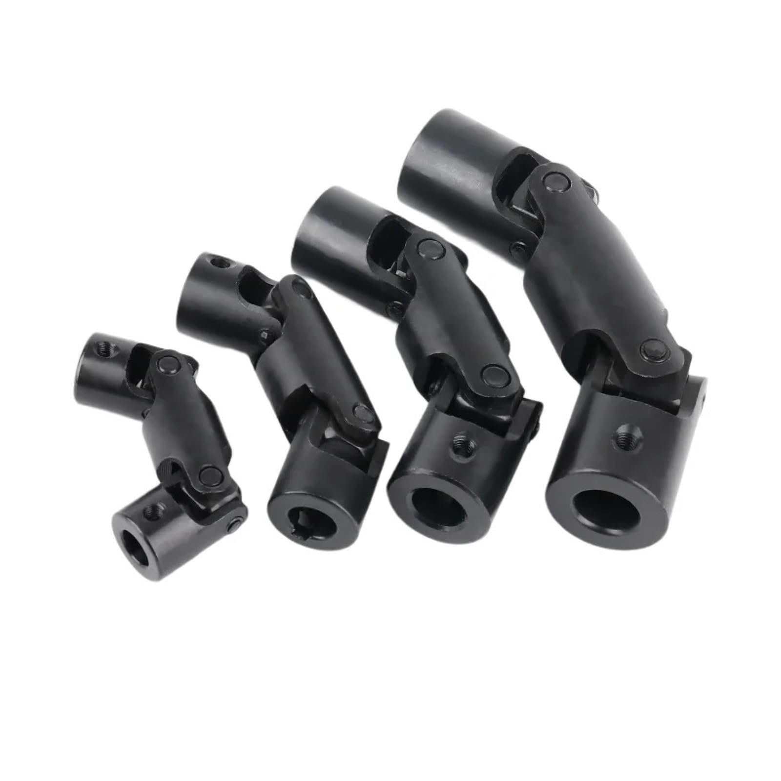 Giunto Elastico Flessibile, Accoppiamento Giunto Universale a Croce a Doppia Sezione di precisione 1PC Accoppiatore a Tre Alberi da 6mm-14mm(D24L95-12)