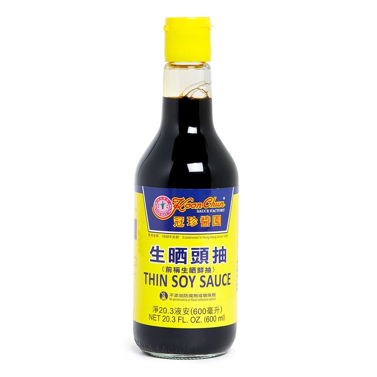 Koon Chun Thin Soy Sauce 20.3fl oz (600ml) (CL) (Pack of