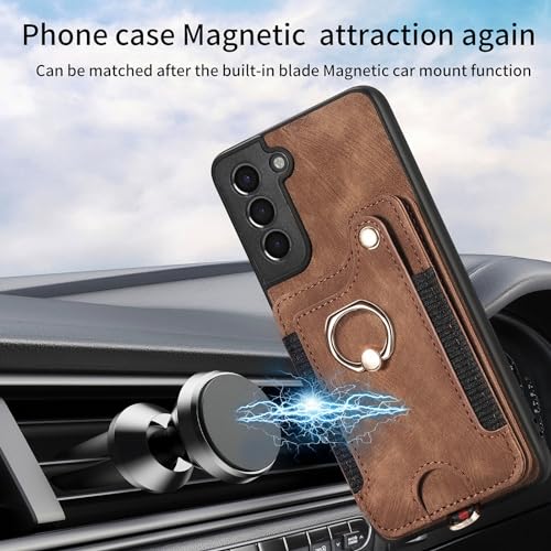 Coque portefeuille Samsung S21 Plus protection intégrale rabattable