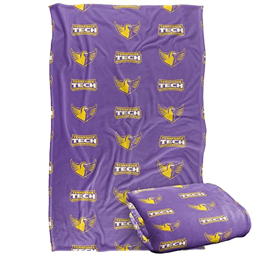 Tennessee Technological University Blanket, 36"x58" Logo Pattern,Silky Touch Super Soft Throw Blanket 36" x 58"