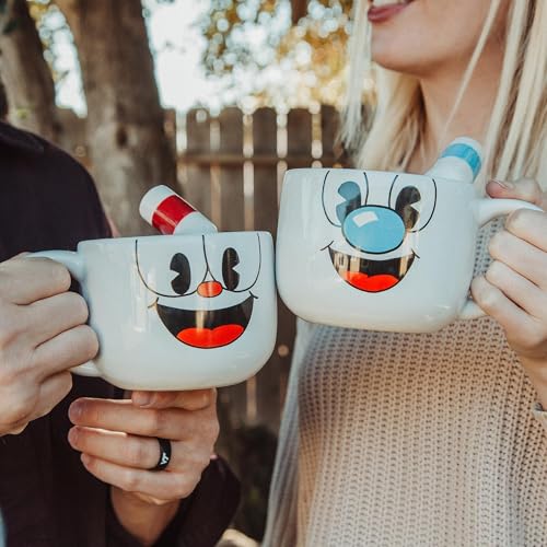 Set de 2 tazas cerámicas Cuphead & Mugman 24oz miniatura 6