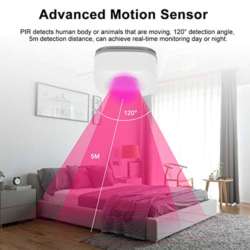 DECDEAL Sensor de movimento WIFI PIR Detector infravermelho passivo sem fio Segurança Sensor de alar