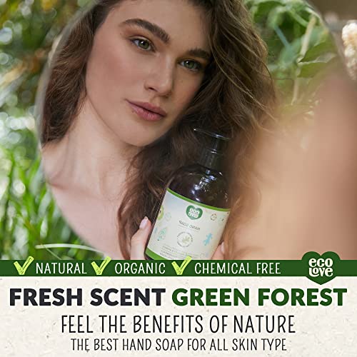 Ecolove - Natural And Organic Liquid Hand Soap - Organic Cucumber, Spinach & Parsley - No Sls Or Parabens - Vegan And Cruelty-Free Hand Soap, 17.6 Oz #TOP2