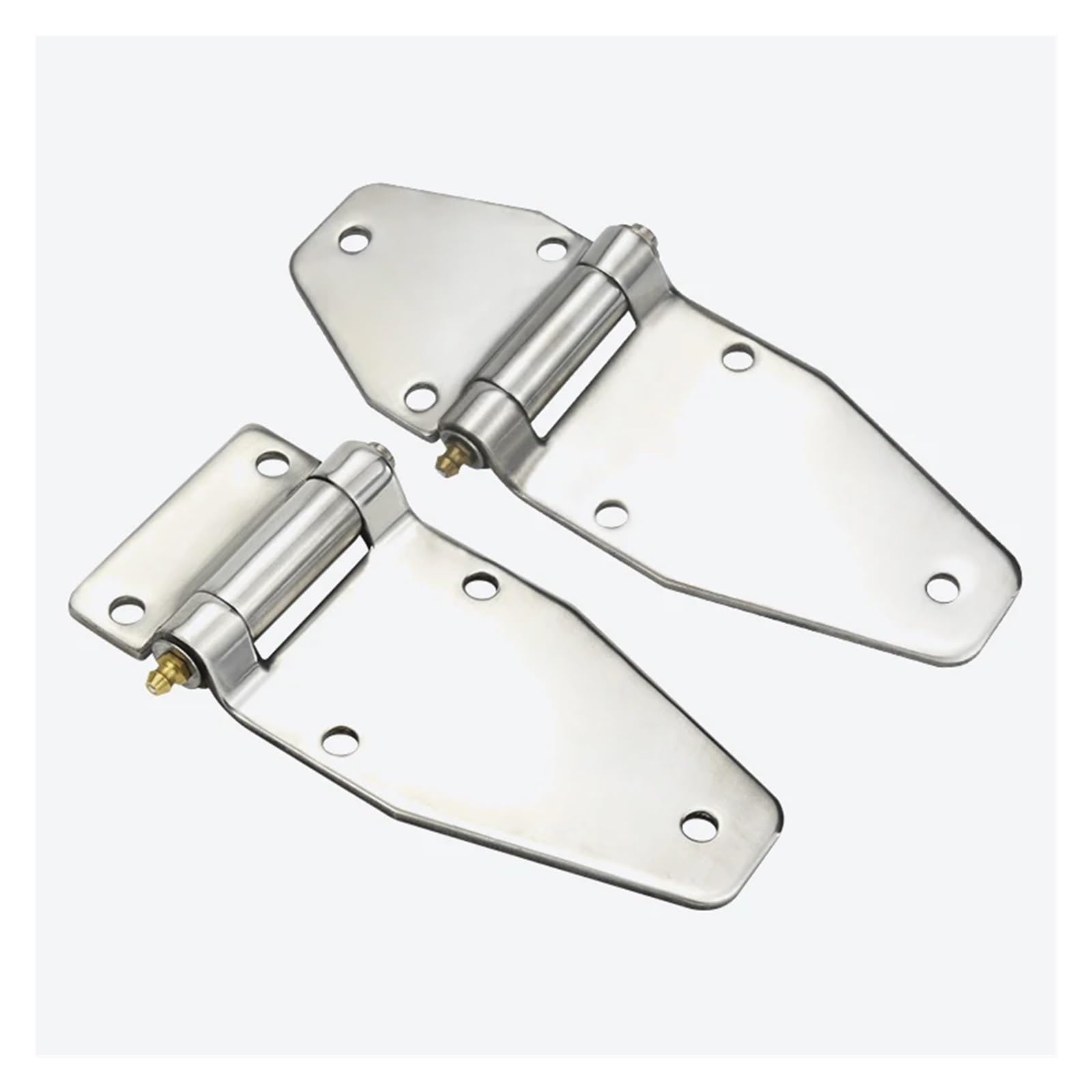 Charnière industrielle inox avec buse d'huile pour machinerie