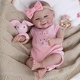 Aori Realistic Reborn Baby Dolls - Weighted Lifelike Newborn Baby Girl with Flexible Limbs, Cute Soft Body Reborn Doll Set with Outfit for Kids 3+, Parents, Elderly and Collectors