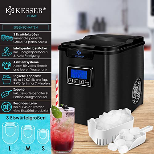 Eiswürfelmaschine KESSER ® Eiswürfelbereiter, Edelstahl, 150W