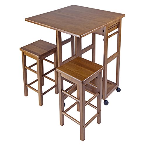 Winsome Wood Suzanne Kitchen, Square, Teak #TOP3