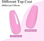 Baby Rose Gel Nail Polonais, 1Pcs Pink Seak off UV LED Gel polonais, Long Lasting, Salon de Manucure d'Art de ongles DIY à la maison pour printemps et été (0.34 Fl Oz-989)