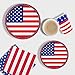 Gatherfun American Flag Patriotic Party Supplies Disposable Napkins Paper Plates and Paper Cups for Veterans Day Election Day 4th of July Independence Day Decorations, Serve 25