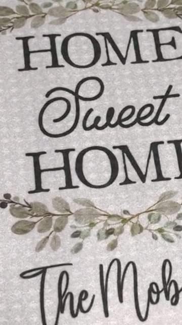 Miniatura 6 de Toalla de gofres con nombre personalizado Home Sweet Home