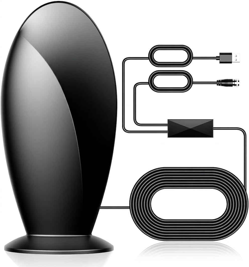 NGGNGG Digital TV Antenna Indoor 1200+ Mile
