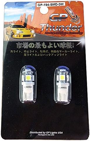 Ketofa 4x 194 168 5-SMD White High Power LED Car Lights Bulb