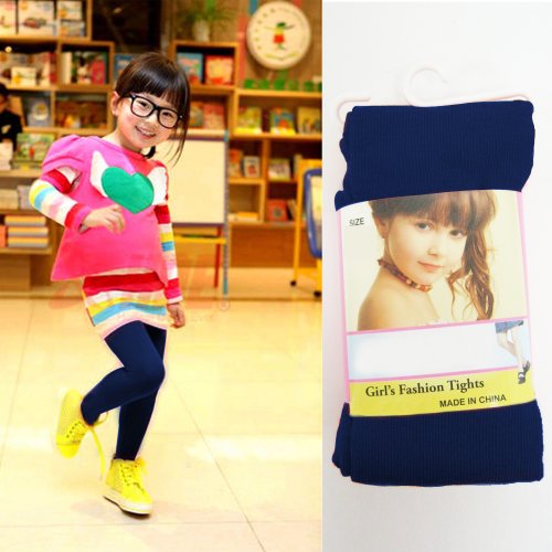 Navy Girls Kids Footed Tights Dance Stockings Pantyhose Ballet Colors Medium 4-6 Kids Girls School Dress Cotton Tights 4-6 Years Old Girl Tights Dance Student Tights Uniform Navy Blue 1 Pack4
