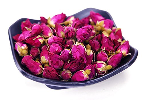 image for TooGet Fragrant Natural Red Rose Buds Rose Petals Organic Dried Flower
