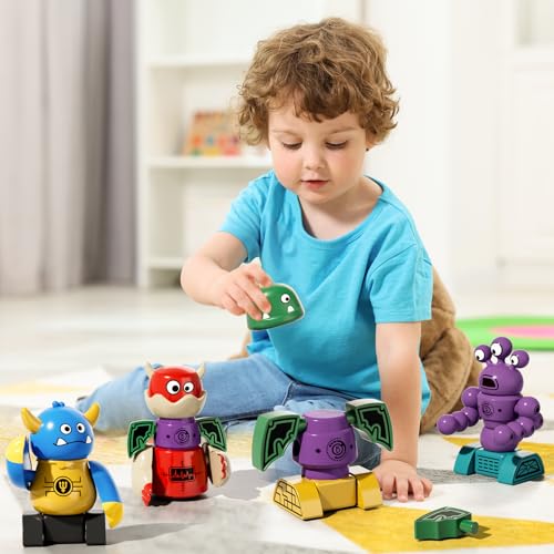 Temi 505 Magnetic Robot Toy For Kids 3-5 Years Old thumb #5