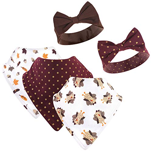 Image of Hudson Baby Unisex Baby Bandana Bibs and Headbands