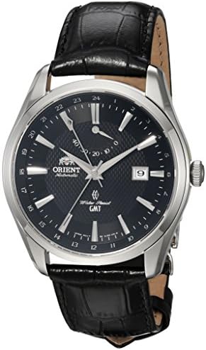 قیمت و خرید Orient Men's Polaris GMT Stainless Steel Japanese-Automatic  Watch with Leather Strap, Black, 22 (Model: FDJ05002B0) برند ORIENT |  مالتینا