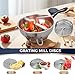 Stainless Steel Food Mill With 3 Milling Discs,Ergonomic design Rotary hand crank Food Mills For Tomato Sauce,Potatoes,Jams,canning, Dishwasher Safe,Includes Multifunctional Spoon,Blue D