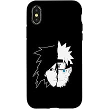 Naruto Sasuke Split Face Anime Case for iPhone X/XS