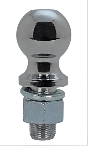 Quick Products QP-HB3007 bocha de remolque cromada de 2 pulgadas - 34 de pulgada de diámetro x 2 pulgadas de largo de pierna, resistente hasta 3,500