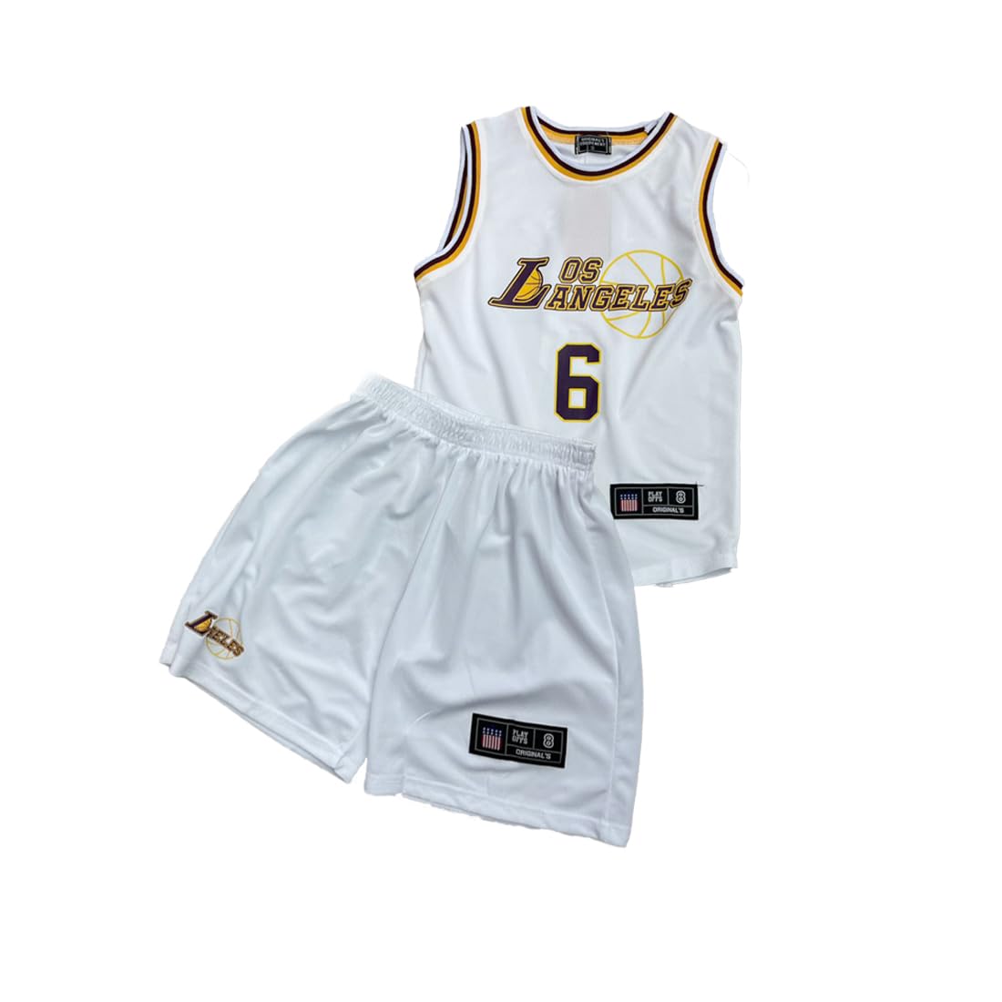 Camiseta Baloncesto 2 Piezas, Equipación Baloncesto Sin Mangas, Camiseta + Pantalones Cortos, Trajes de Baloncesto Niño de 4 a 14 años