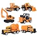 XADP 6 Pcs Play Vehicles Construction Vehicle Truck Cars Toys Set,Friction Powered Push Engineering Vehicles Assorted Construction for Boys and Girls