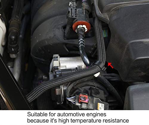 Keco 100Ft – 1/2 Inch Pet Expandable Braided Cable Sleeve – Wire Sleeving For Audio Video And Other Home Device Cable Automotive Wire - Black #TOP3