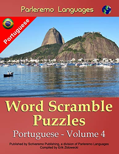 Parleremo Languages Word Scramble Puzzles Portuguese - Volume 4 (Portuguese Edition)