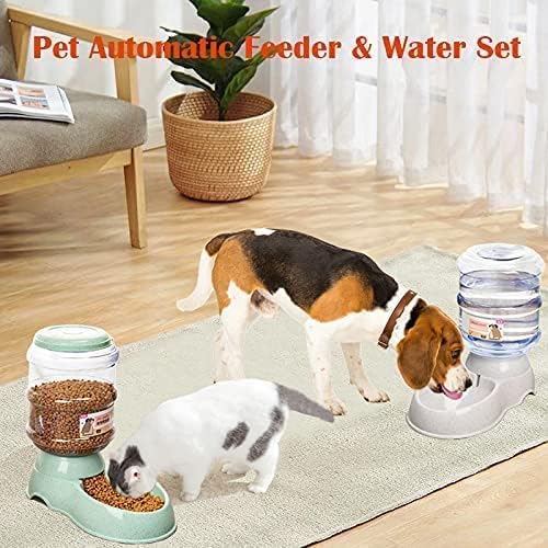 BAHUNAMI Automatic Pet Water Dispenser for Dogs & Cats | Self-Dispensing Feeding Bowl for Small Pets | 1