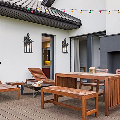 Darkaway Outdoor Lights Fixtures Wall Mount, Outdoor Wall Sconce Lights With Seeded Glass Waterproof Outside Exterior Lights Fixture For House, Front Porch, Patio (2 Pack) #TOP5