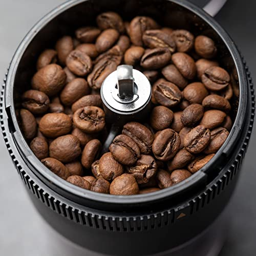 QMJHHW Molinillo De Café Eléctrico Portátil, 4 Tazas / 30 G / 1 Oz, Molinillo Cónico Automático Compacto, Molinillo De… - Imagen 4