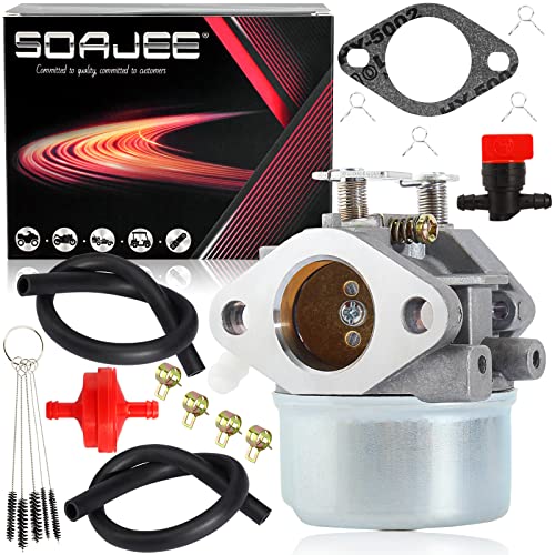 SOAJEE Vergaser kompatibel mit Tecumseh 640075 640091 640091A 640297 TVM195 TVM220 4-Takt Vertikalmotor TVM195-150204G TVM220-150607A
