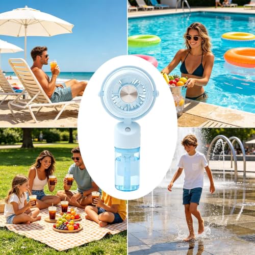 Ventilador portátil pequeño USB con flujo ajustable de 3 velocidades 5