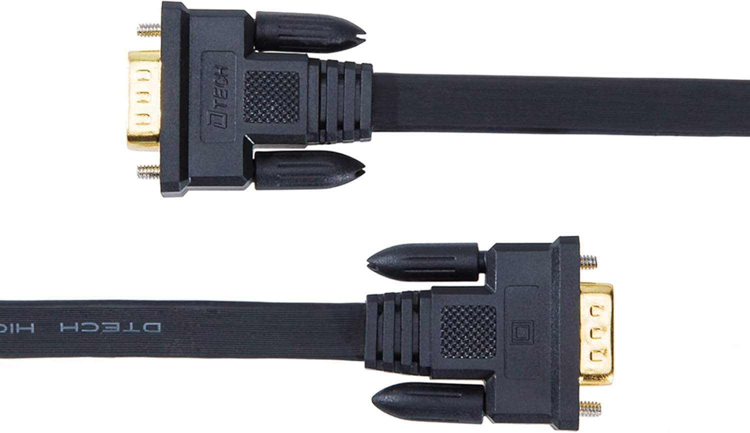 DTECH Ultra Thin VGA Cable - 15ft Male to Male -6 DTECH Ultra Thin VGA Cable - 15ft Male to Male -6