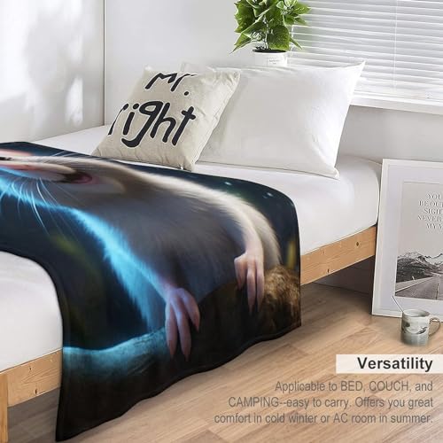 Couverture flannel hypoallergénique de qualité supérieure pour lit double