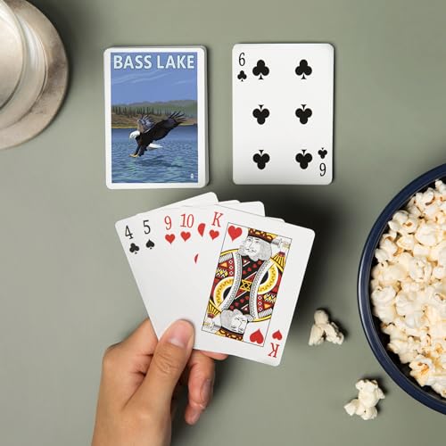 Baraja de Poker Bass Lake California de 52 Cartas miniatura 2