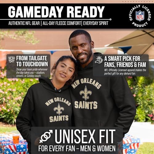 Image of Team Fan Apparel NFL Gameday Hoodie Pullover Sweatshirt for Men and Women | Officially licensed NFL Gameday fleece pullover - kangaroo pocket, ribbed cuffs, drawstring hood, unisex fit