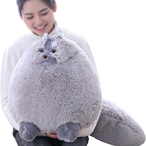 Image of Winsterch Giant Cat Stuffed Animal Toy, 20in Gray Stuffed Cat for Girls | Large, Huggable,Plush,Cute, Soft, fluffy ,Chubby , Warm Companionship, Ideal for Kids' Birthday & Holiday Gifts